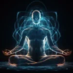 man-sitting-energy-flowing-around-root-chakra-muladhara-chakra